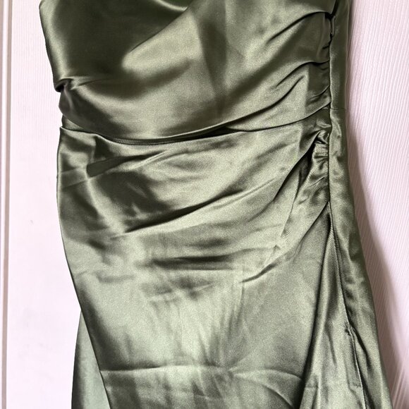 Olive Green Maxi Dress - Picture 4 of 6
